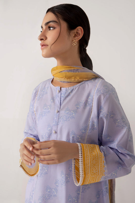 Printed Shirt With Dupatta