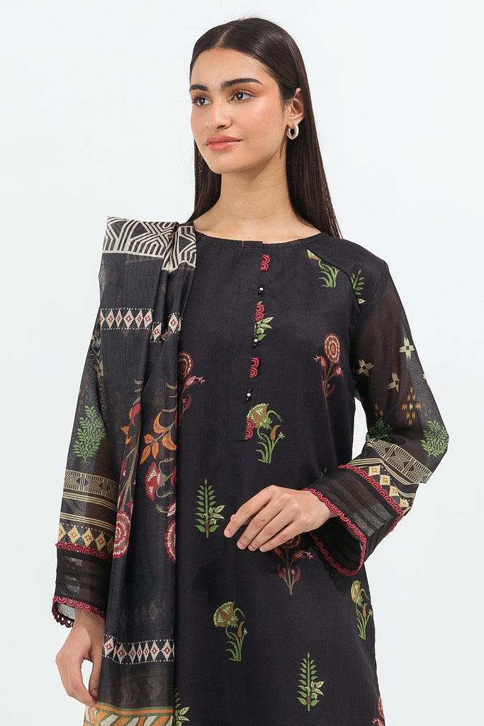 Printed Shirt With Dupatta