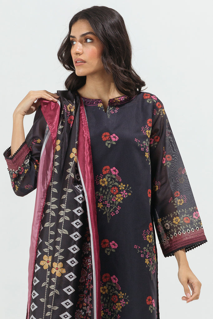 Printed Shirt With Dupatta