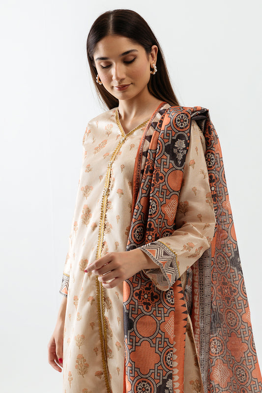 Printed Shirt With Dupatta