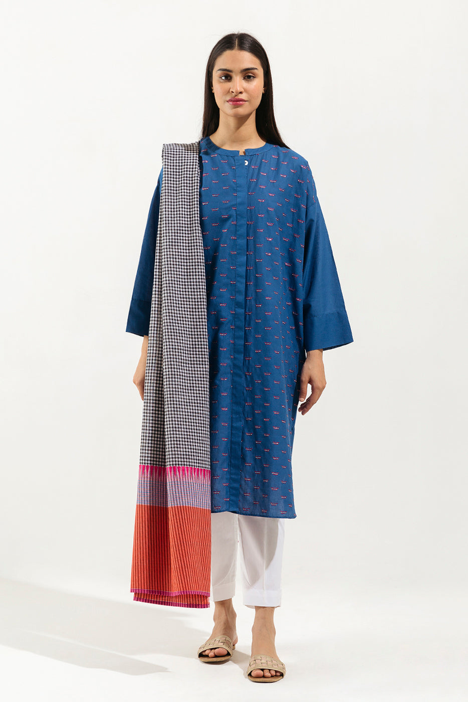 EMBROIDERED SHIRT WITH DUPATTA