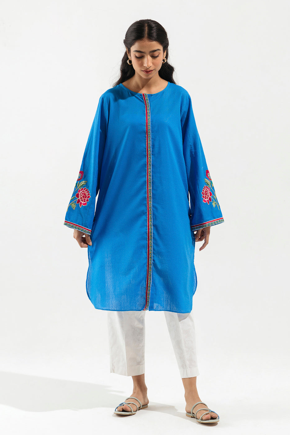 EMBROIDERED MULTI NEPS SHIRT (PRET)