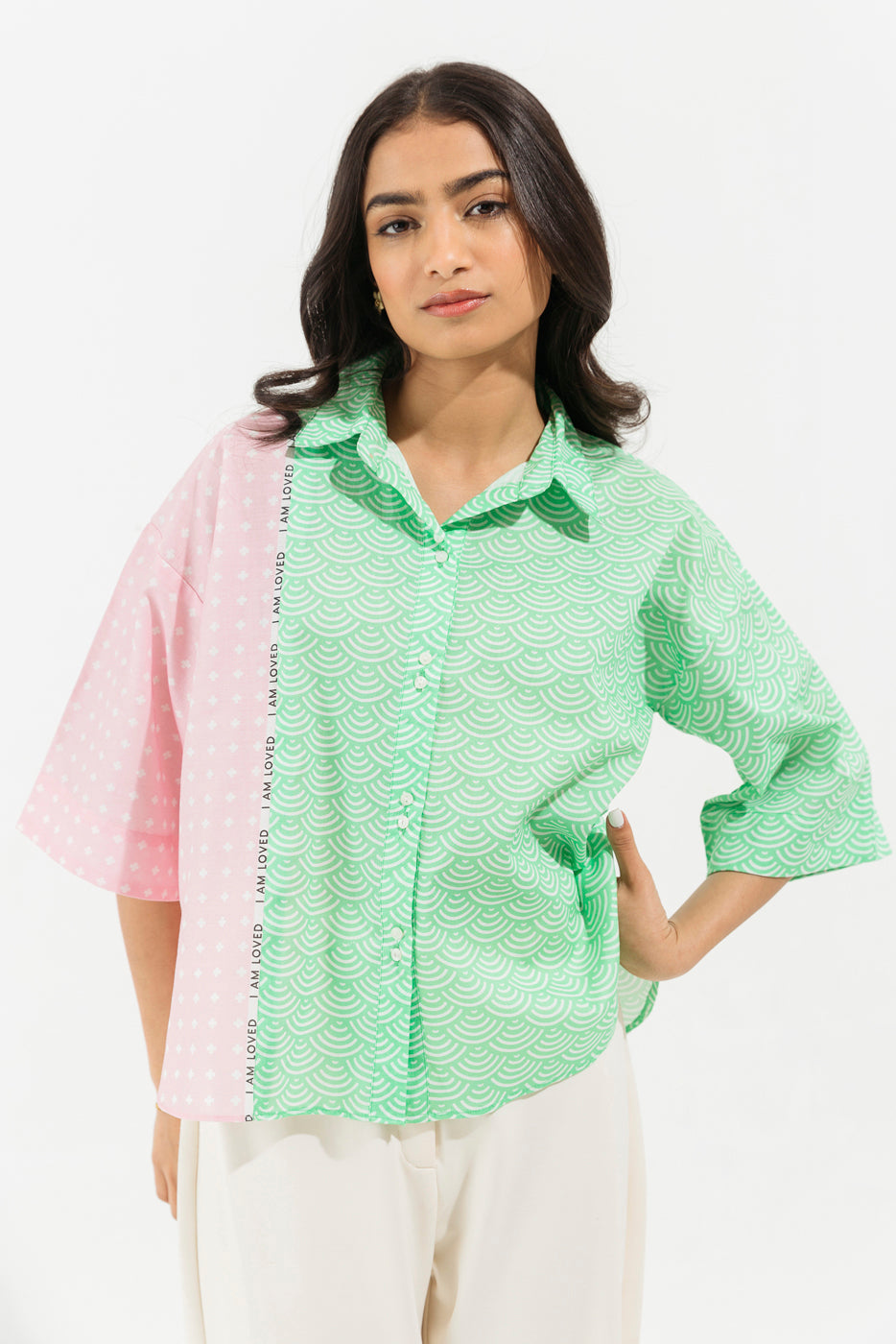 PRINTED POPLIN TOP (PRET)