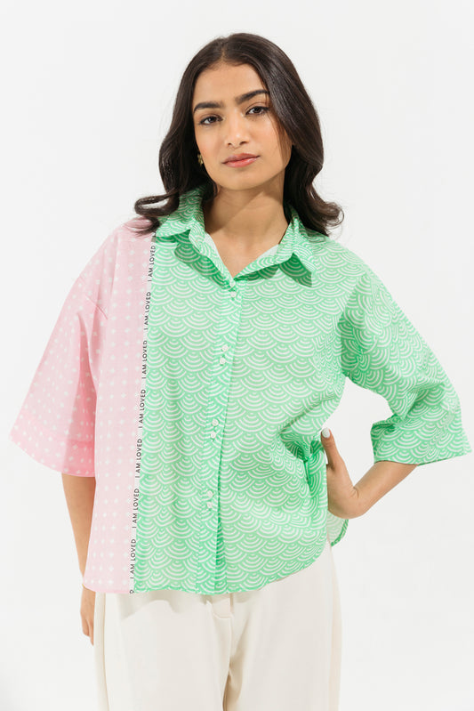 PRINTED POPLIN TOP (PRET)