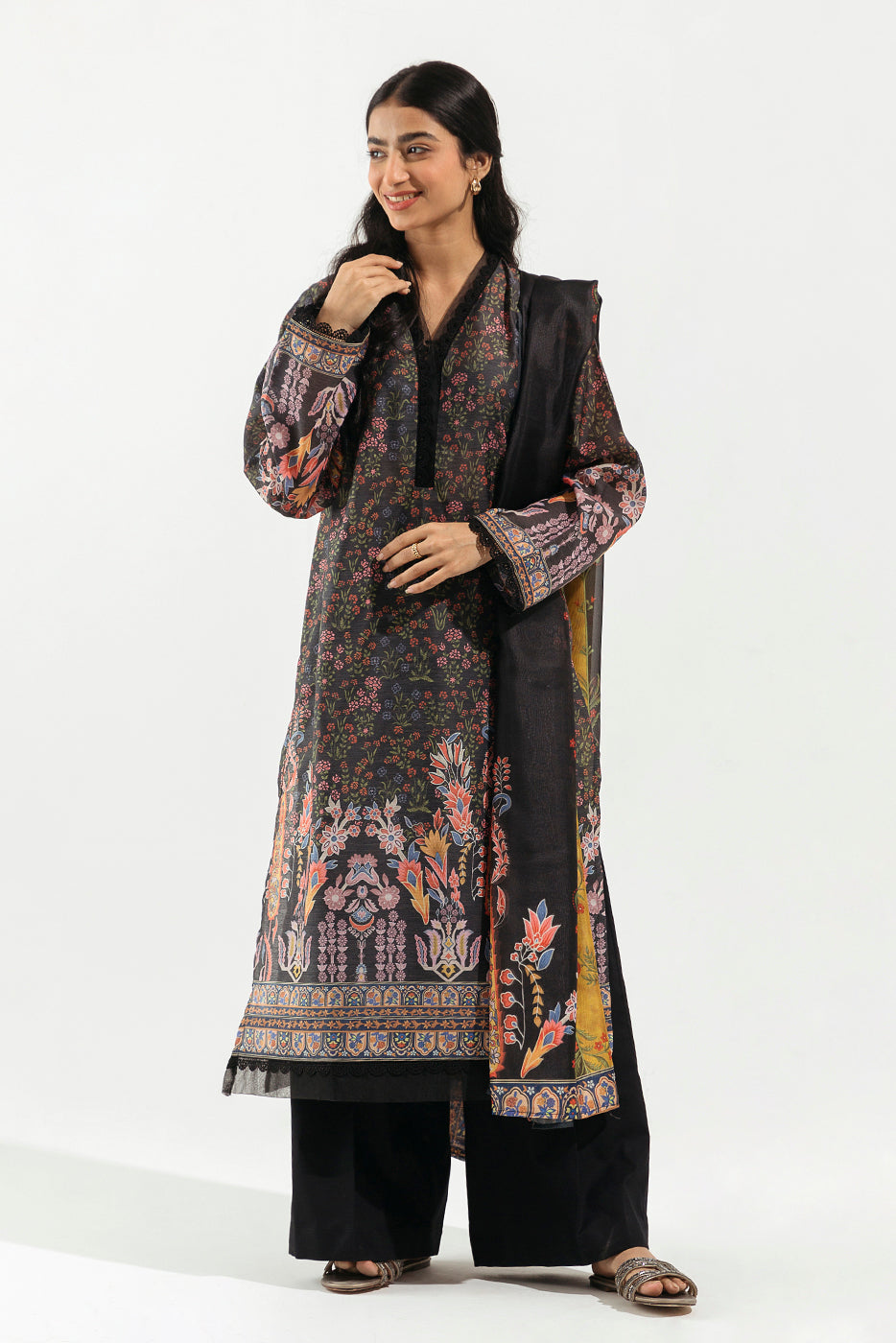 PRINTED SHIRT WITH DUPATTA