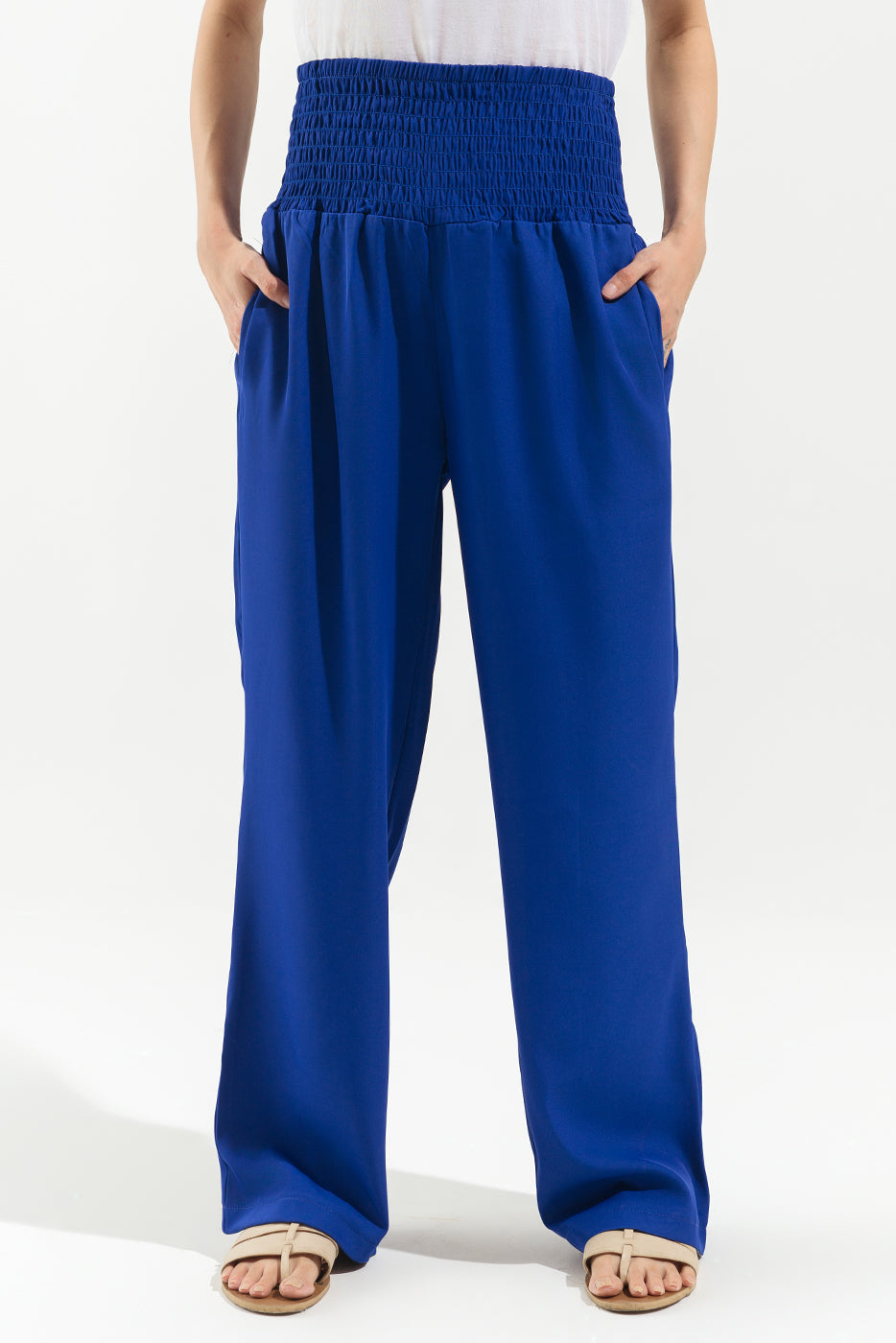 ELECTRIC BLUE TAILORED PANTS