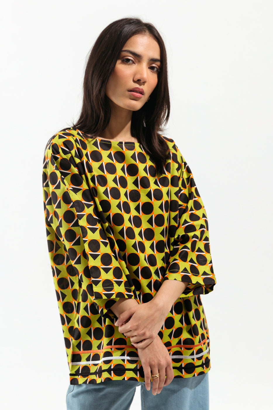 EMBROIDERED PRINTED LAWN SHIRT(PRET)