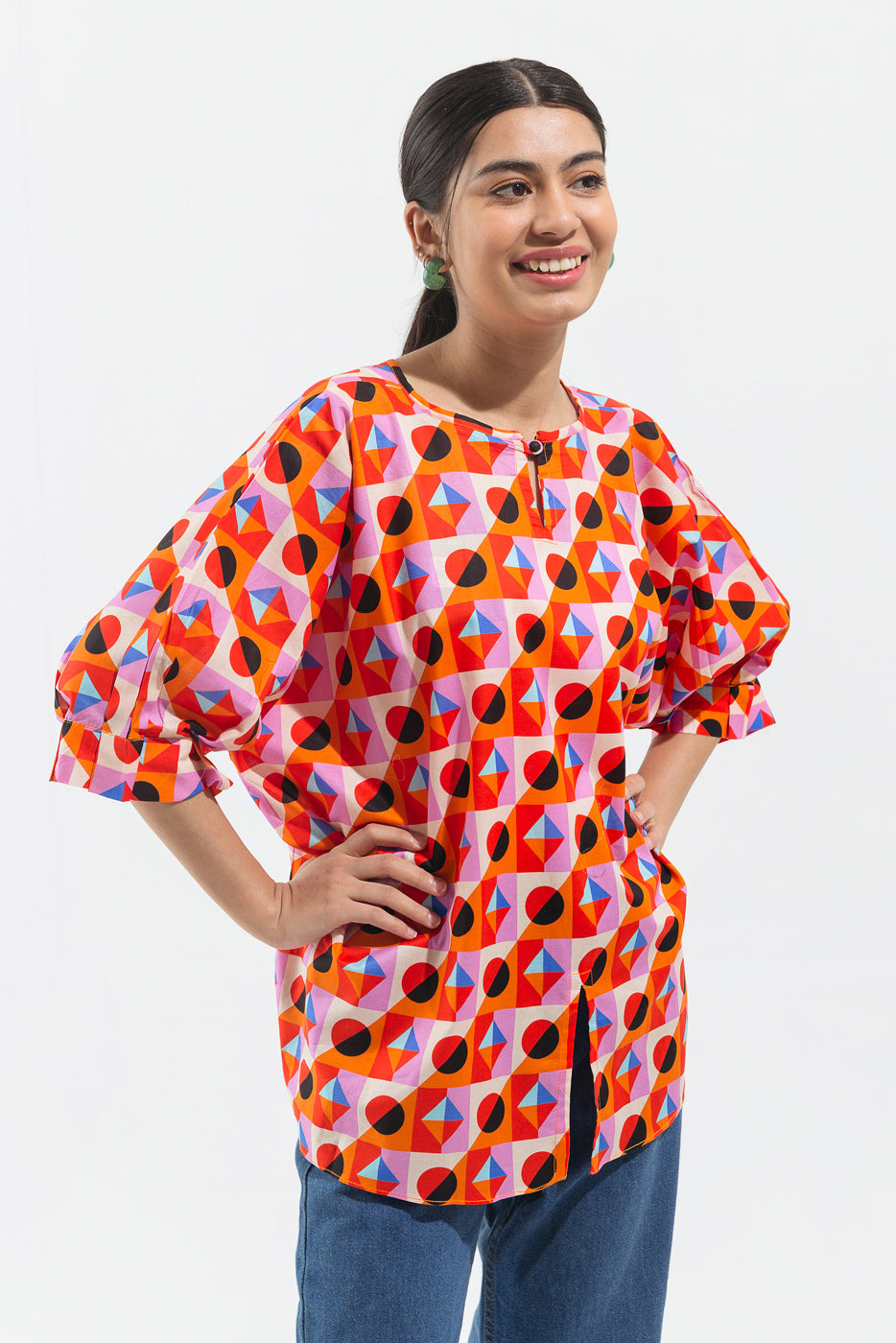 PRINTED LAWN TOP (PRET)
