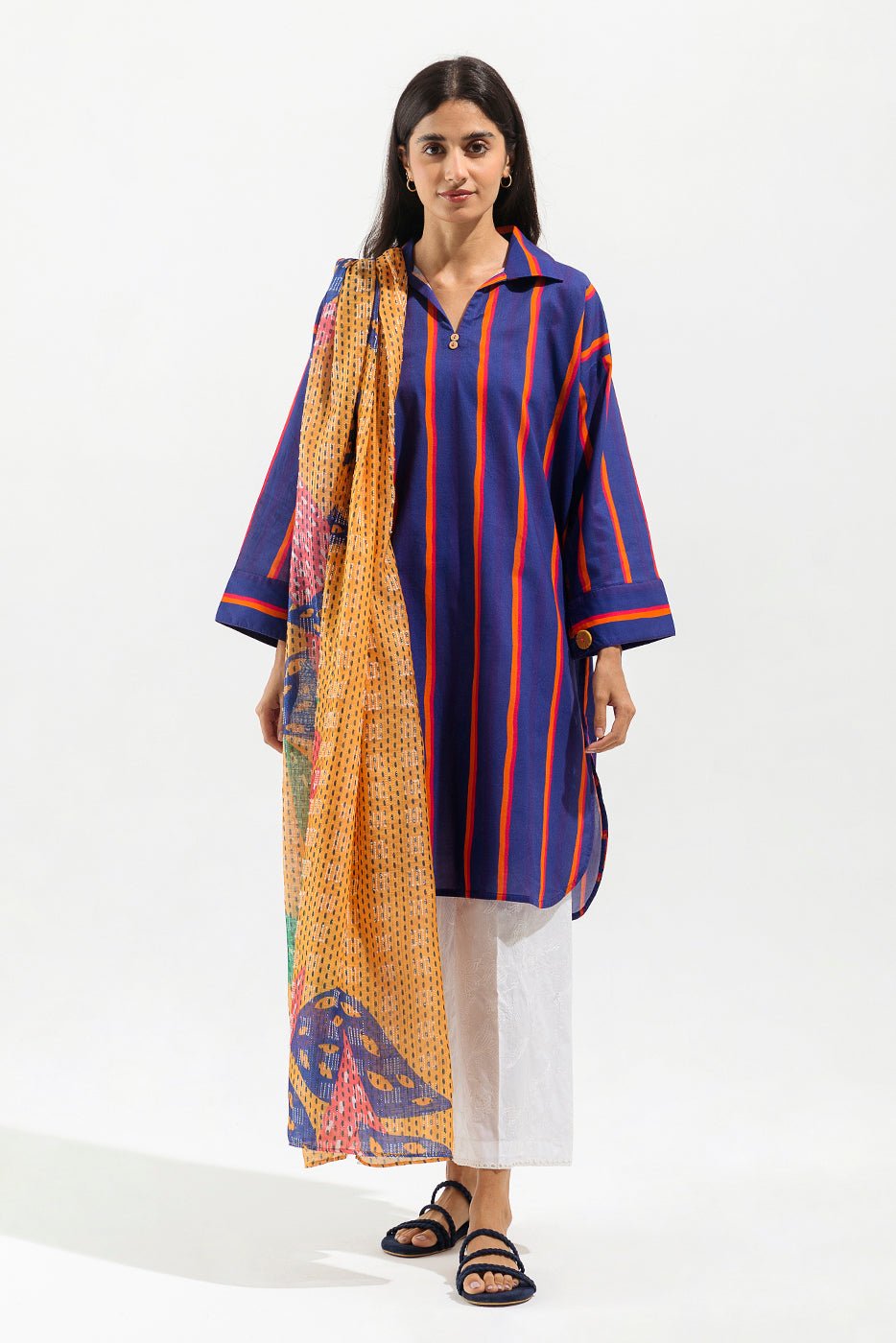 PRINTED SHIRT WITH DUPATTA