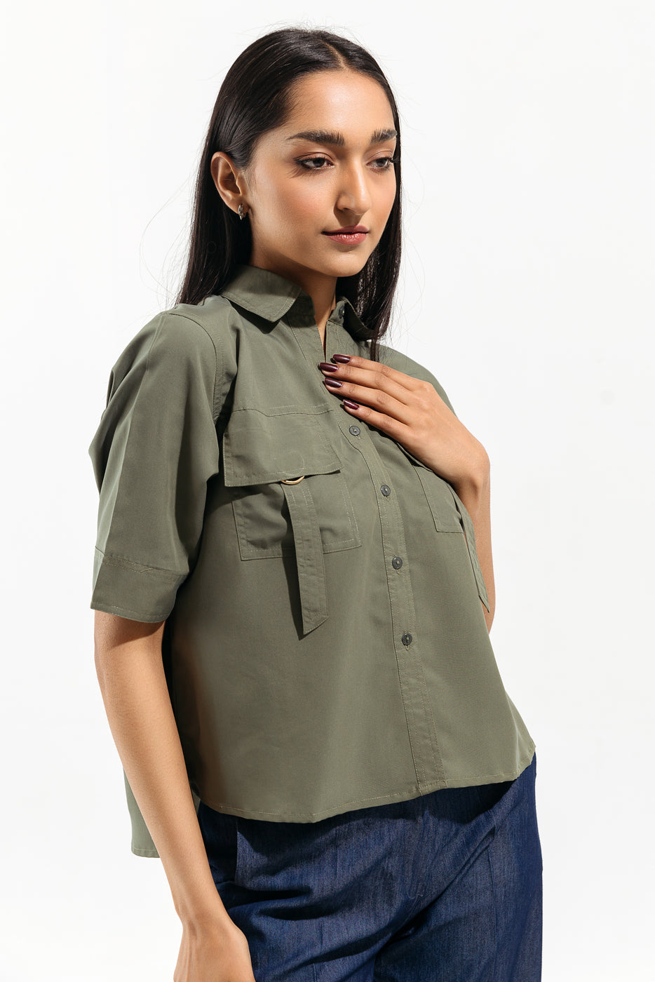 SAGE GREEN BUTTON DOWN SHIRT