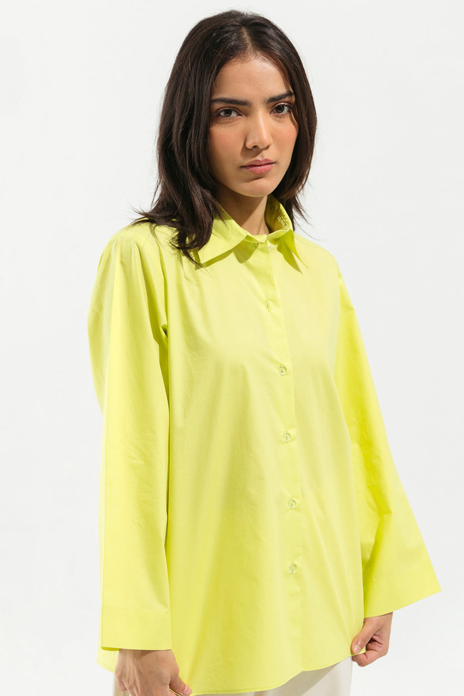 YELLOW BUTTON DOWN SHIRT