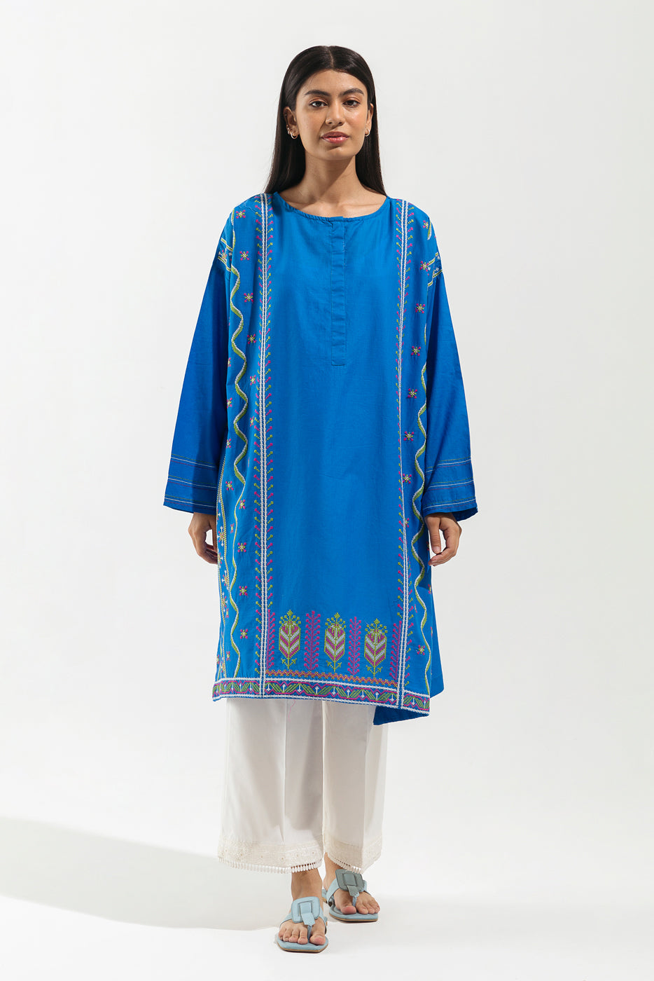 EMBROIDERED LAWN SHIRT (PRET)