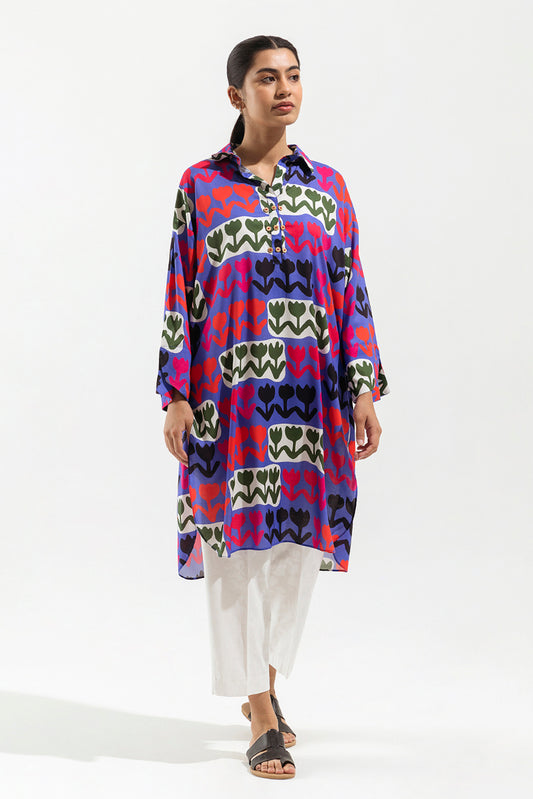 PRINTED VISCOSE SHIRT (PRET)