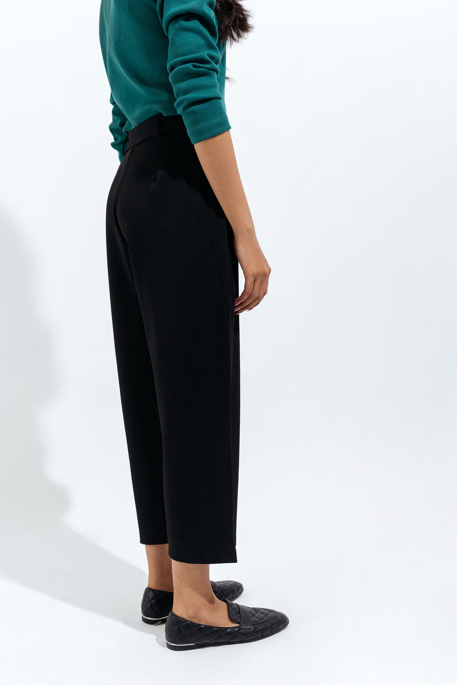 BLACK WIDE LEG CULOTTES