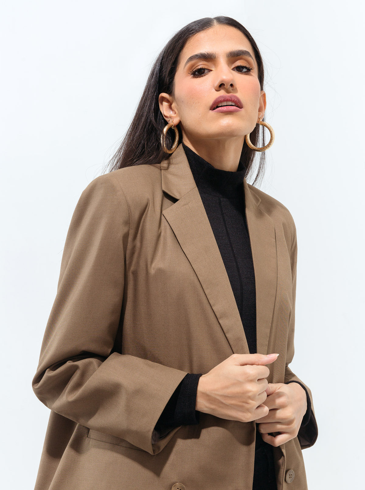 OVERSIZED DOUBLE BREASTED BLAZER