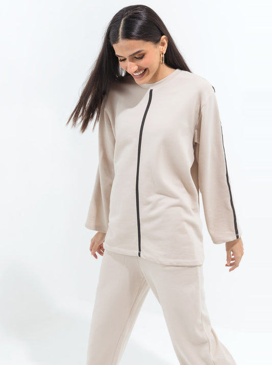 LIGHT SAND TERRY TRACKSUIT