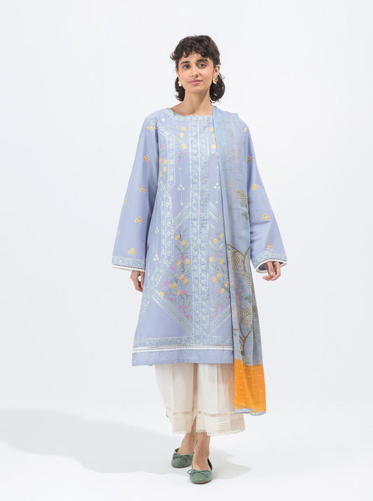 EMBROIDERED SHIRT WITH DUPATTA