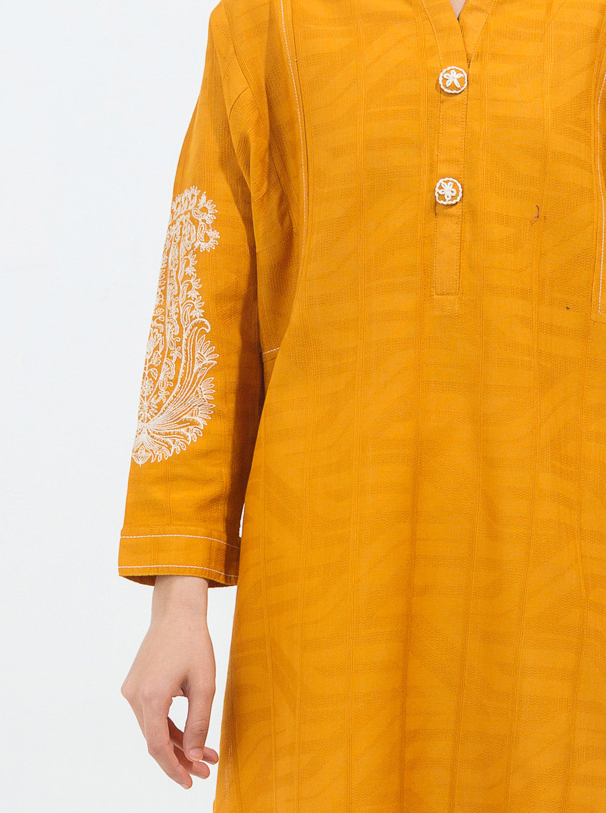 EMBROIDERED DORIA JACQUARD SHIRT (PRET)