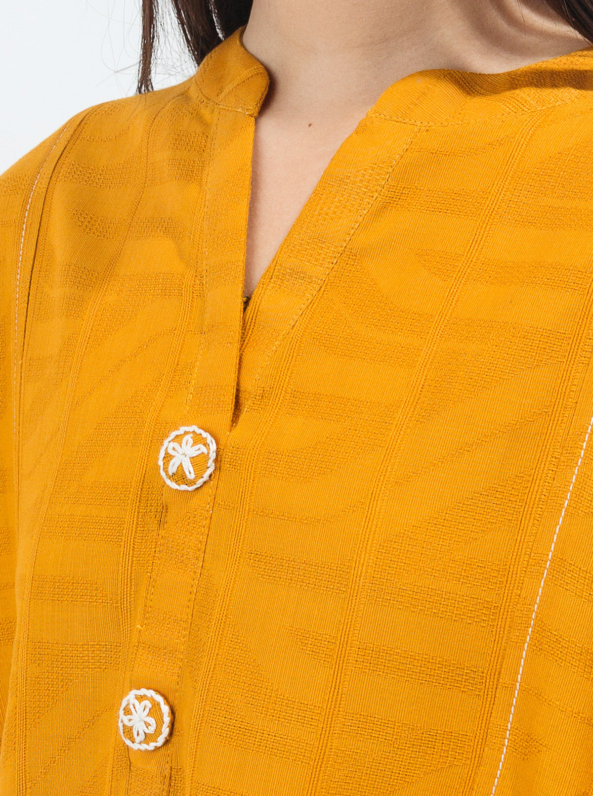 EMBROIDERED DORIA JACQUARD SHIRT (PRET)