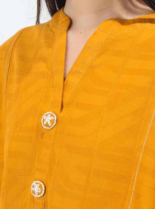 EMBROIDERED DORIA JACQUARD SHIRT (PRET)