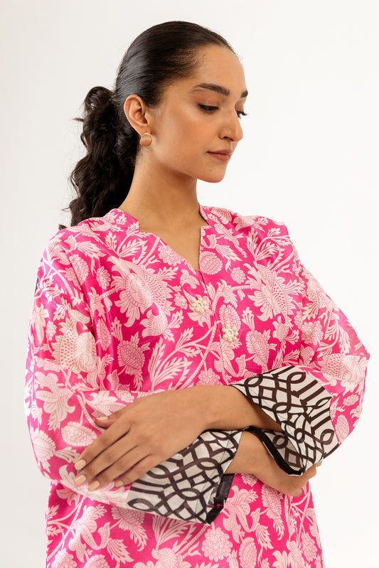 PRINTED ORGANZA SHIRT (LUXURY PRET)