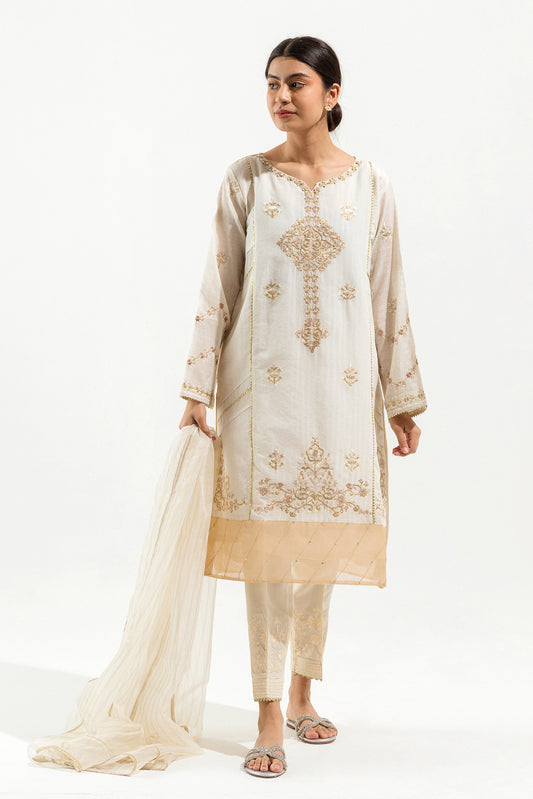 EMBROIDERED SHIRT WITH DUPATTA