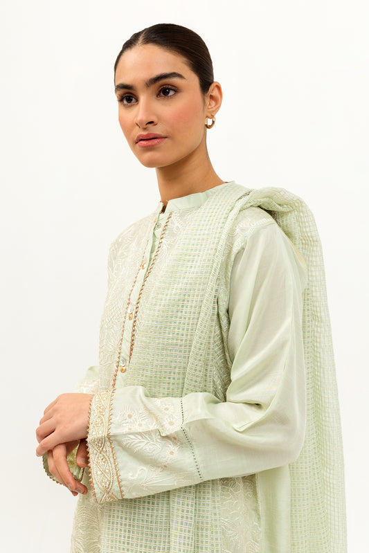 EMBROIDERED SHIRT WITH DUPATTA