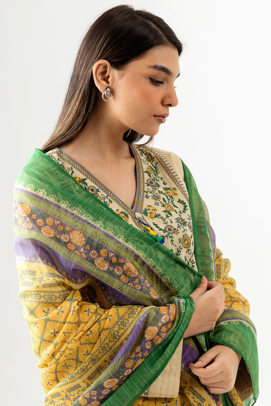 EMBROIDERED SHIRT WITH DUPATTA