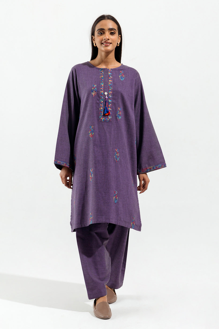 EMBROIDERED SHIRT WITH SHALWAR