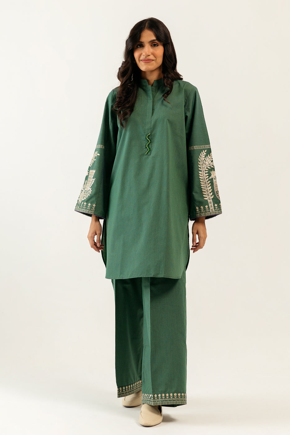 EMBROIDERED SHIRT WITH PANT