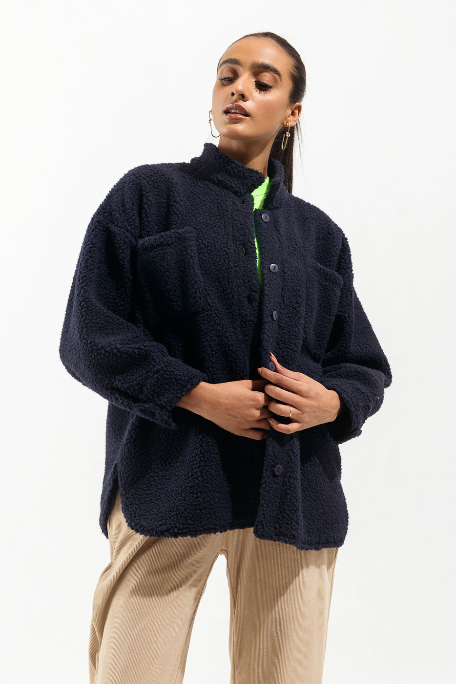 NAVY SHERPA SHACKET