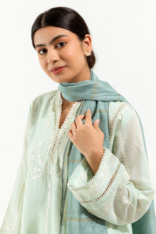 EMBROIDERED SHIRT WITH DUPATTA