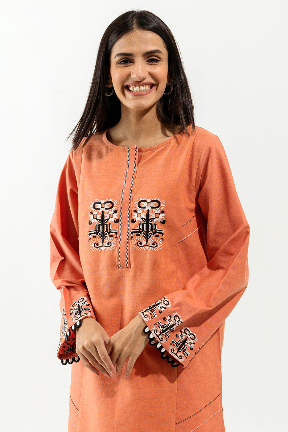 EMBROIDERED YARN DYED SHIRT (PRET)