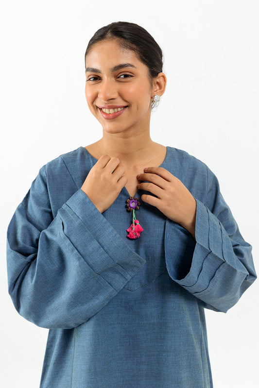 BASIC KHADDAR SHIRT (PRET)