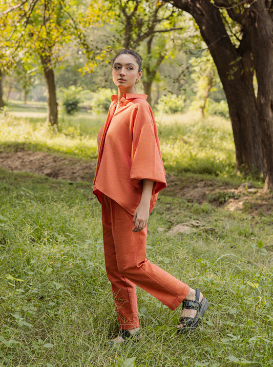 2 PIECE CHAMBRAY SUIT (PRET)