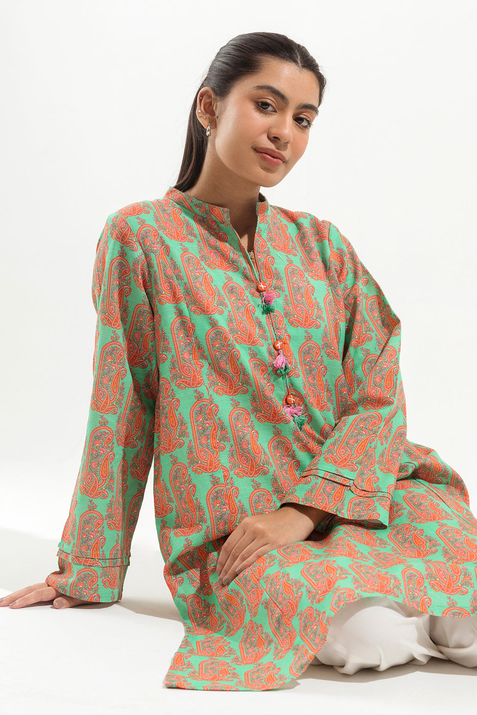 PRINTED KHADDAR SHIRT (PRET)