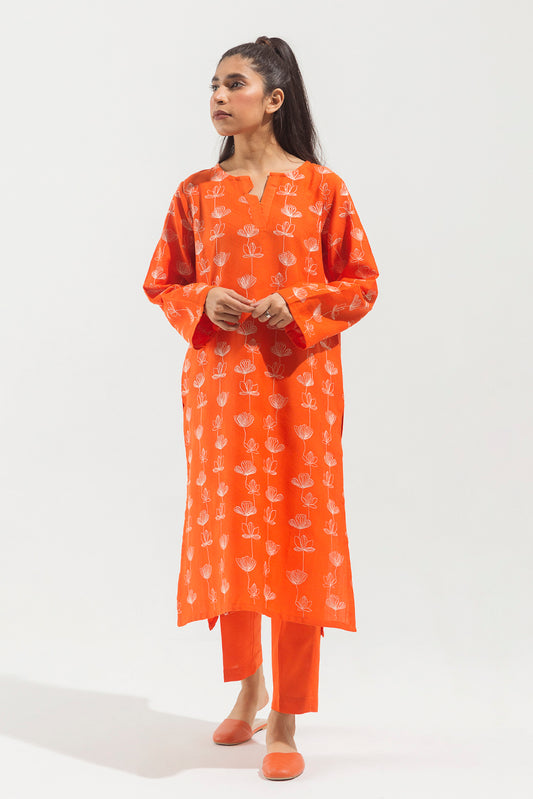EMBROIDERED KHADDAR JACQUARD SHIRT (PRET)