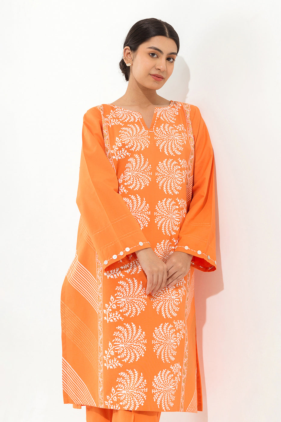 PRINTED KHADDAR SHIRT (PRET)