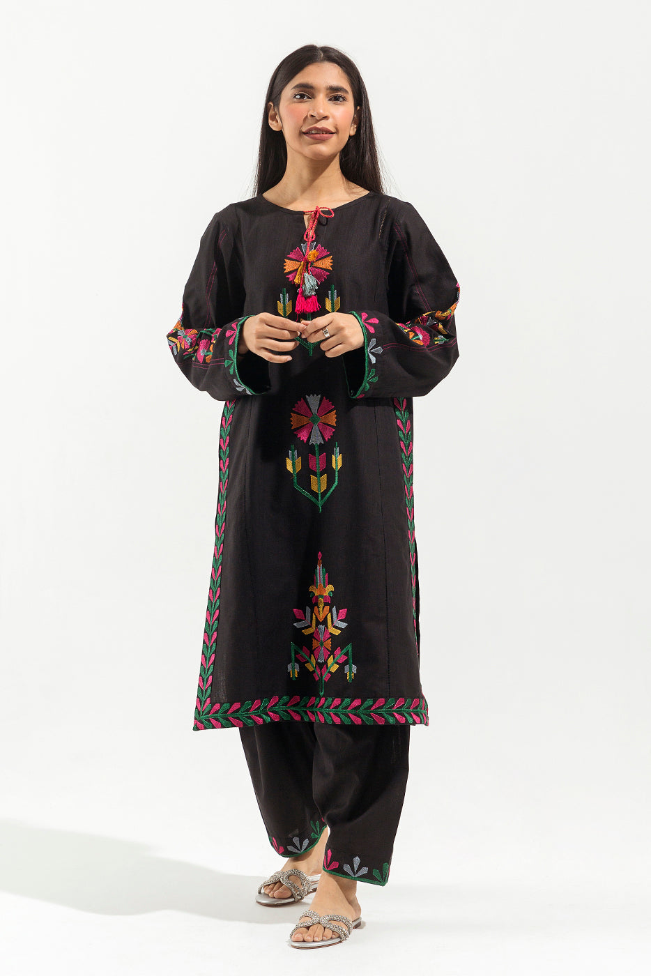 EMBROIDERED SHIRT WITH SHALWAR