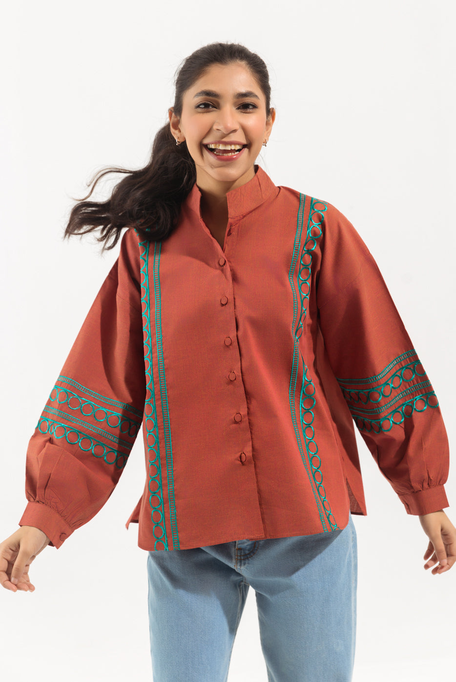 CHAMBRAY TOP (PRET)