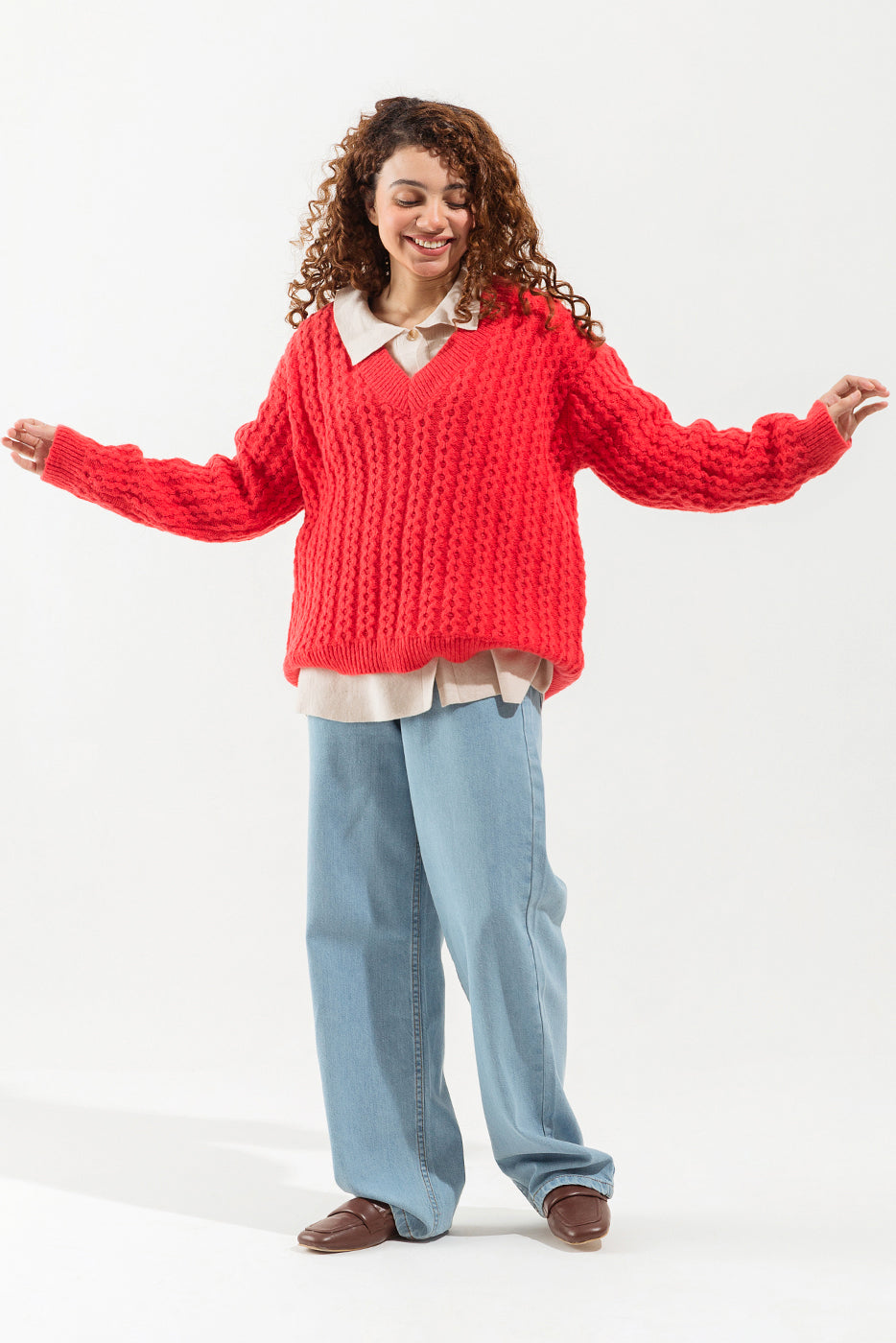 Pink Pullover Sweater - BEECHTREE