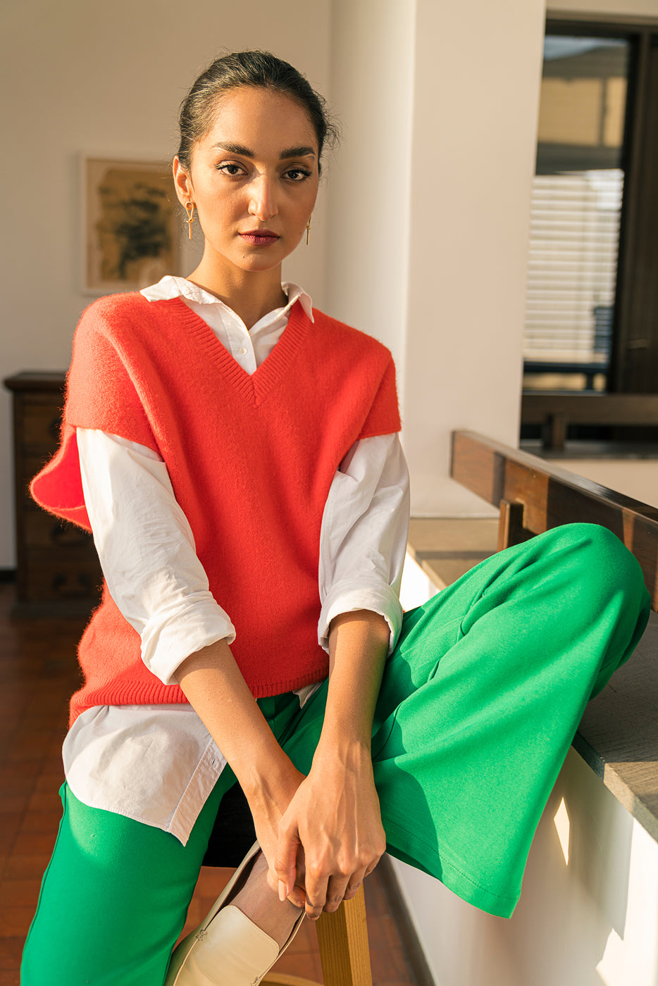 TANGERINE SWEATER VEST