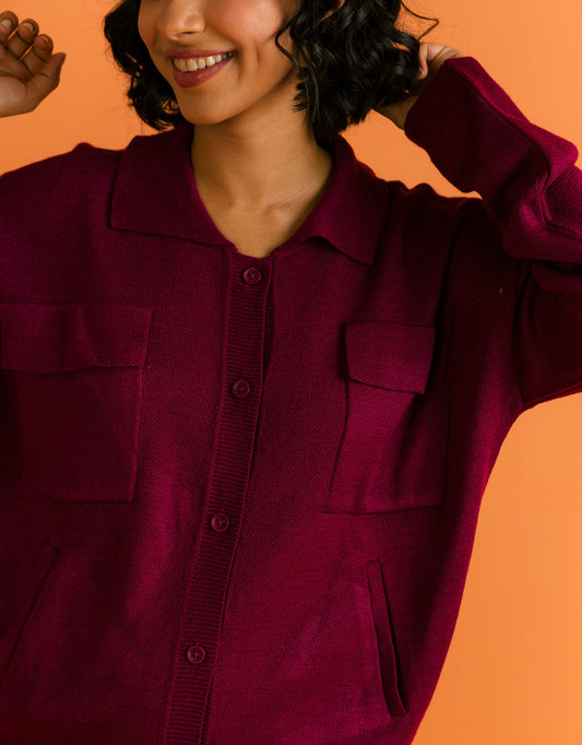 PURPLE SOLID COLOURED TOP