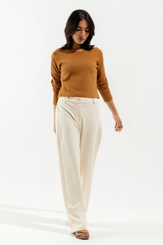 OCHRE CROPPED TOP