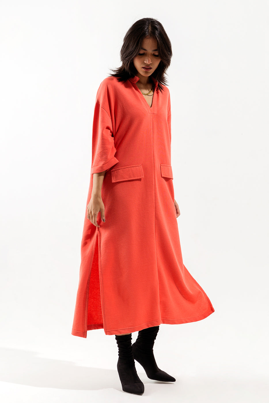 PEACH LONG TUNIC