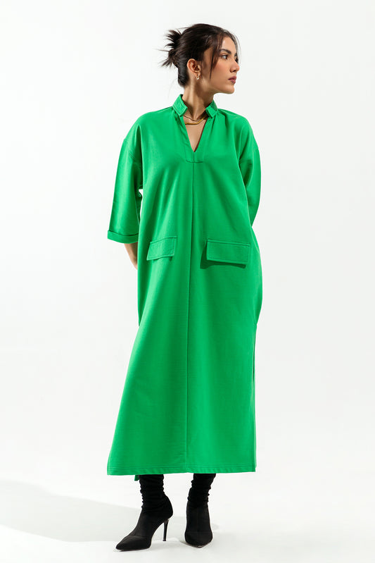 FOREST GREEN LONG TUNIC