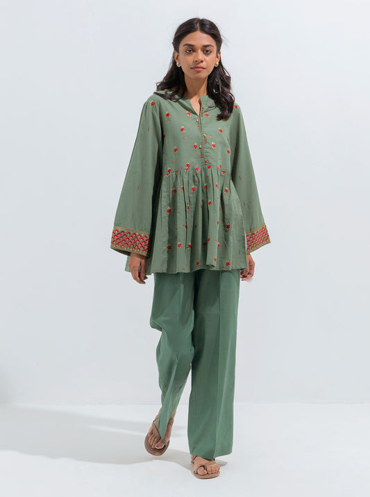 EMBROIDERED SHIRT WITH PANT