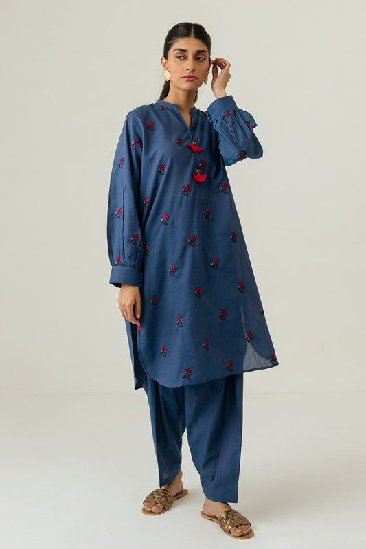 Embroidered Shirt With Shalwar