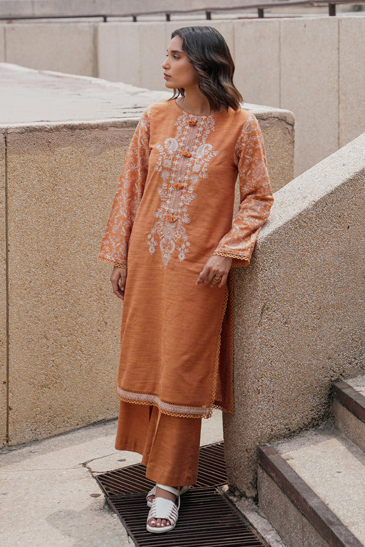 2 PIECE - EMBROIDERED KHADDAR SUIT - URBAN CHIC