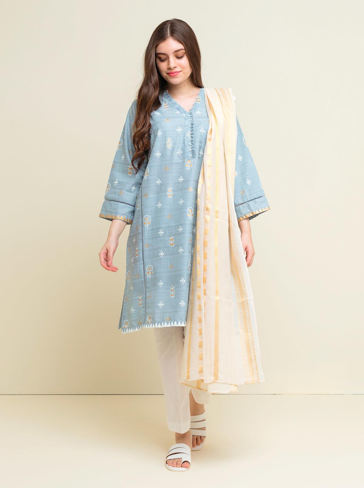 PRINTED SHIRT WITH DUPATTA